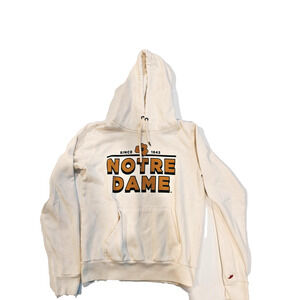 Women's League Oatmeal Notre Dame Fighting Irish Academy Hoodie Size Small S
